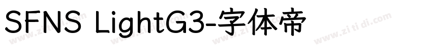 SFNS LightG3字体转换